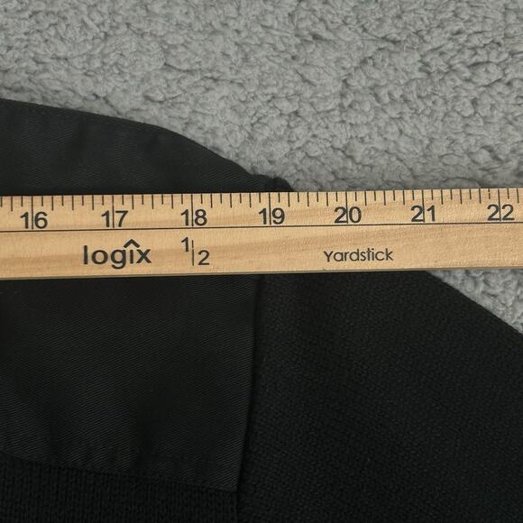 Vtg Citadel Sweater Mens L Black AB-458 Military Elbow Shoulder Patches V Neck - Picture 8 of 13